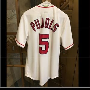 100% Authentic Angels Pujol Baseball Jersey size S